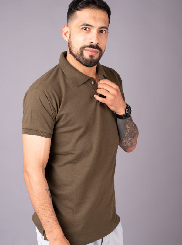 CHOMBA POLO DE PIQUE CURVA - Imagen 4