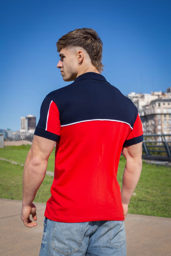 CHOMBA POLO COMBINADO CURVA - Imagen 9