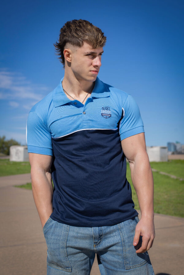 CHOMBA POLO COMBINADO CURVA - Imagen 8