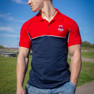 CHOMBA POLO COMBINADO CURVA